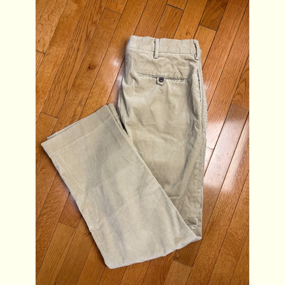 Polo Golf Ralph Lauren‎ Mens Corduroy Pants 34x30 Tan Khaki Stretch Trousers